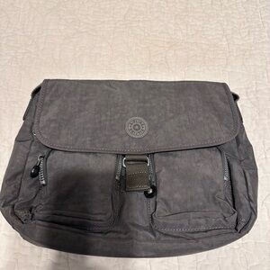 Kipling Charcoal Gray Messenger Bag